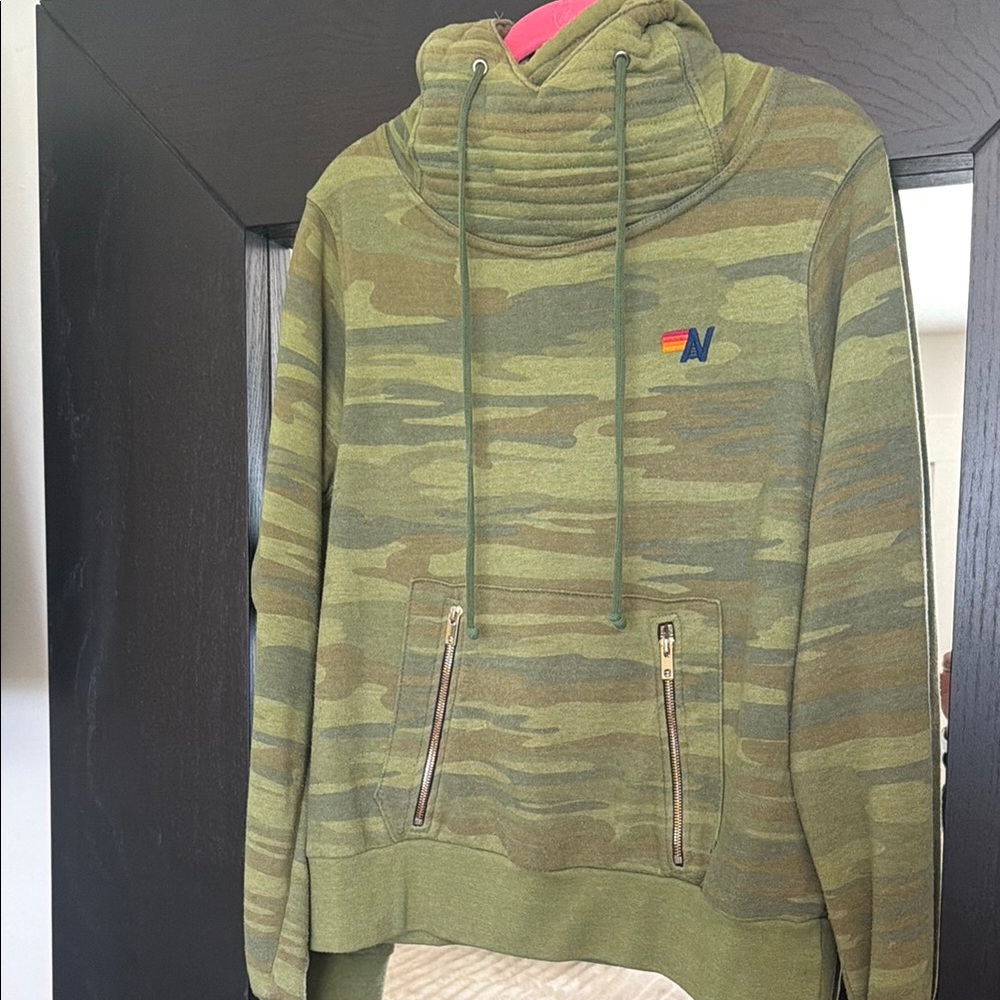 Aviator nation camo ninja hoodie size small
